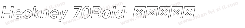 Heckney 70Bold字体转换